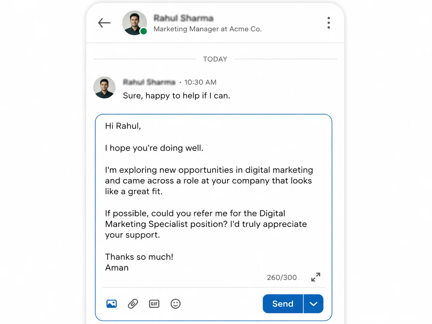 Referral Request Message Referral Request Message